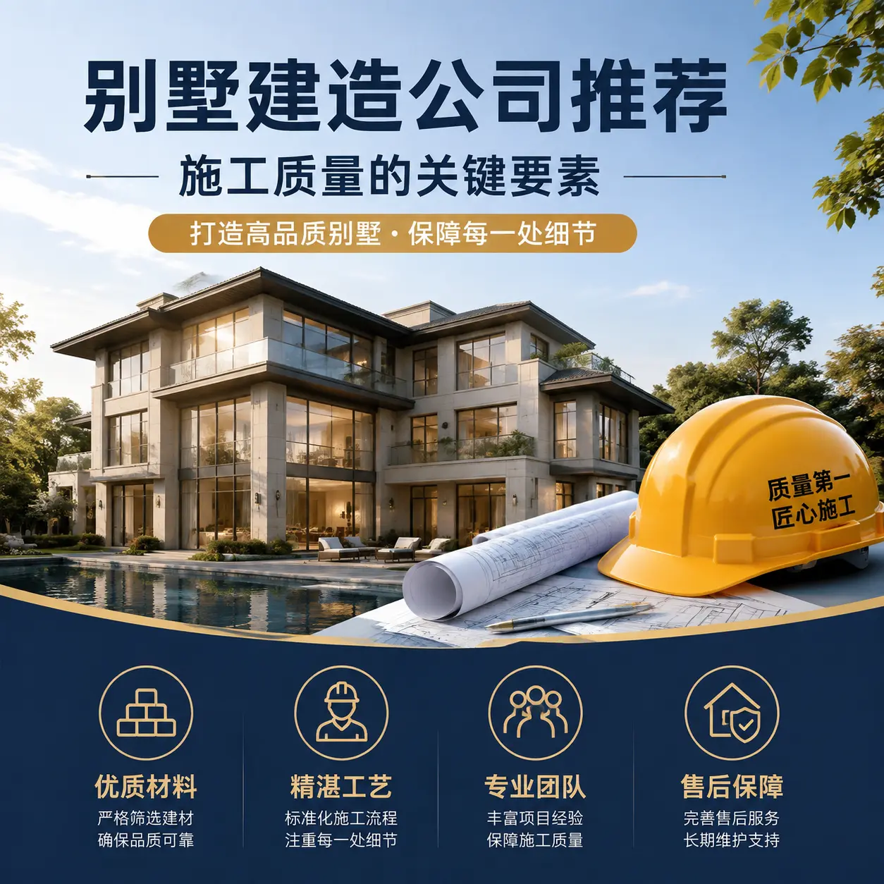别墅建造公司推荐： 镇远 施工质量的关键要素