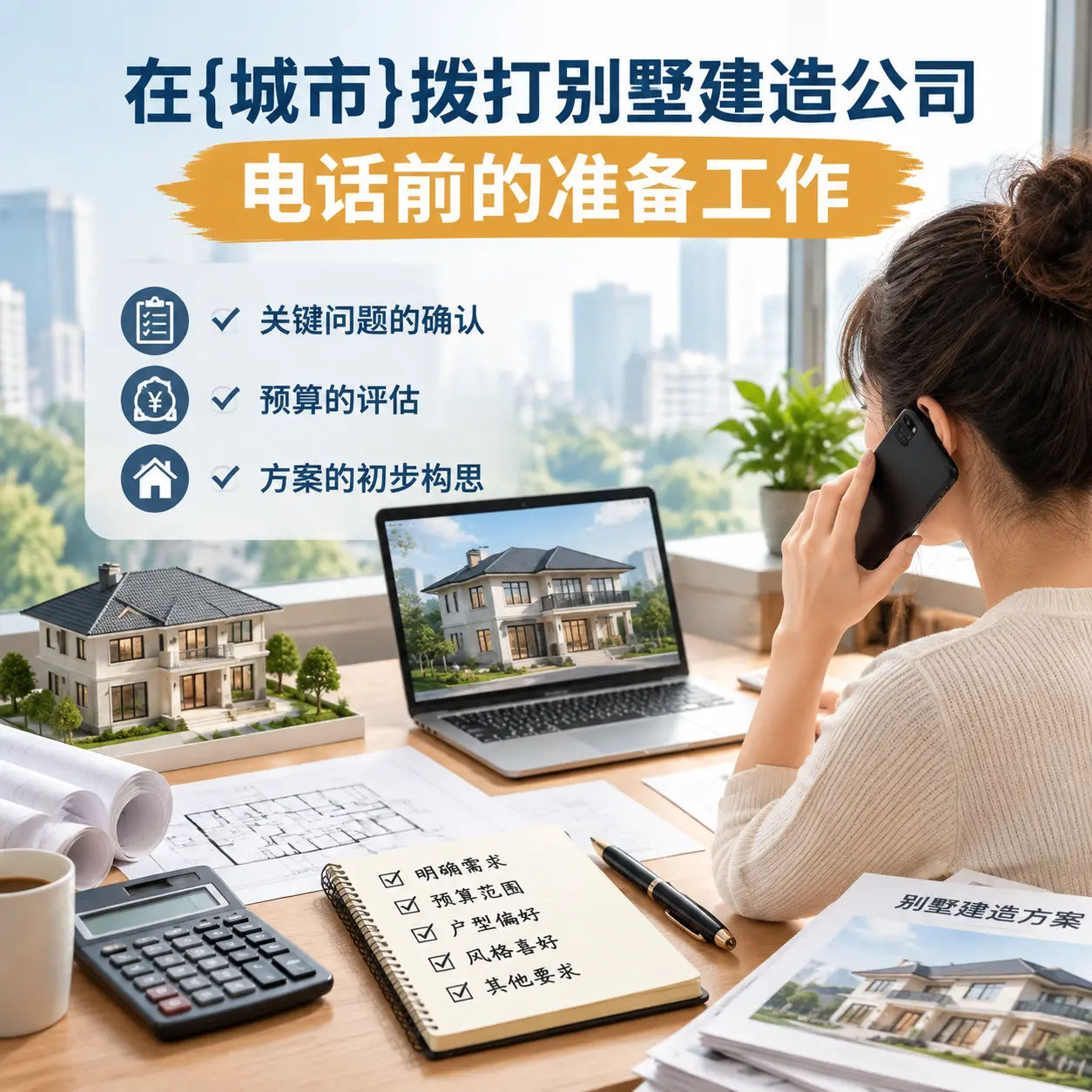 在镇远拨打别墅建造公司电话前的准备工作
