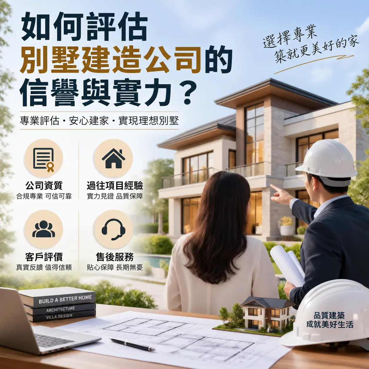如何评估 镇远 别墅建造公司的信誉与实力？