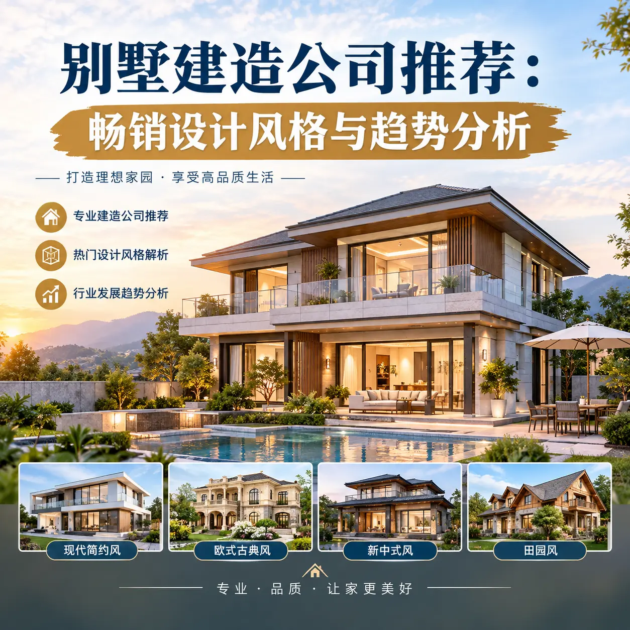 别墅建造公司推荐: 镇远 畅销设计风格与趋势分析