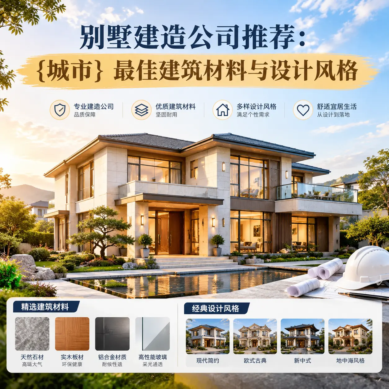 别墅建造公司推荐: 镇远 最佳建筑材料与设计风格