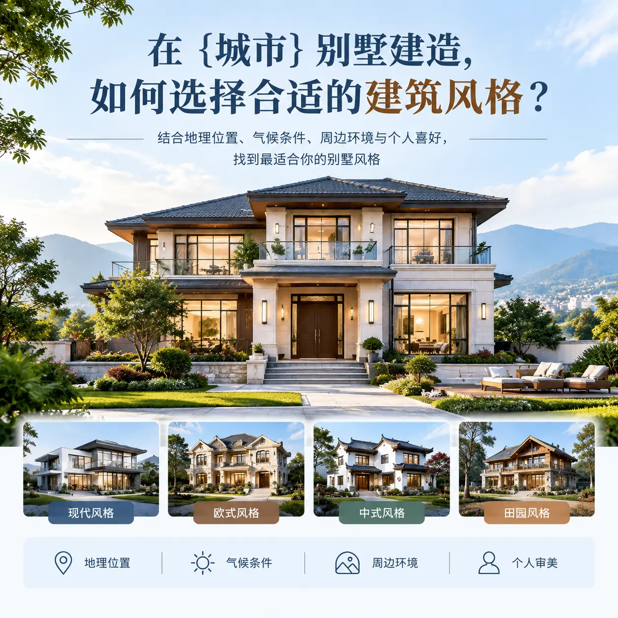 在 镇远 别墅建造，如何选择合适的建筑风格？